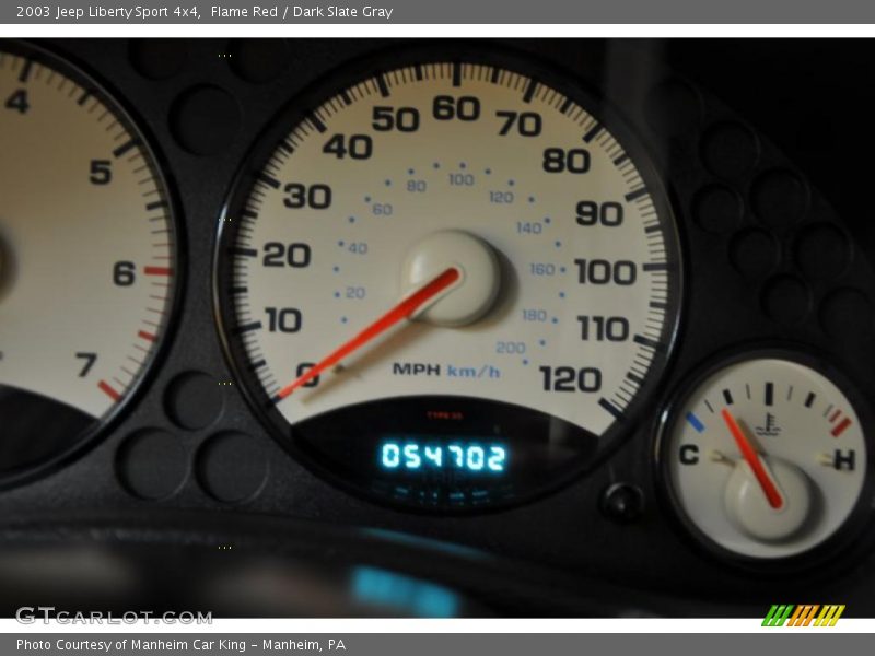 Flame Red / Dark Slate Gray 2003 Jeep Liberty Sport 4x4