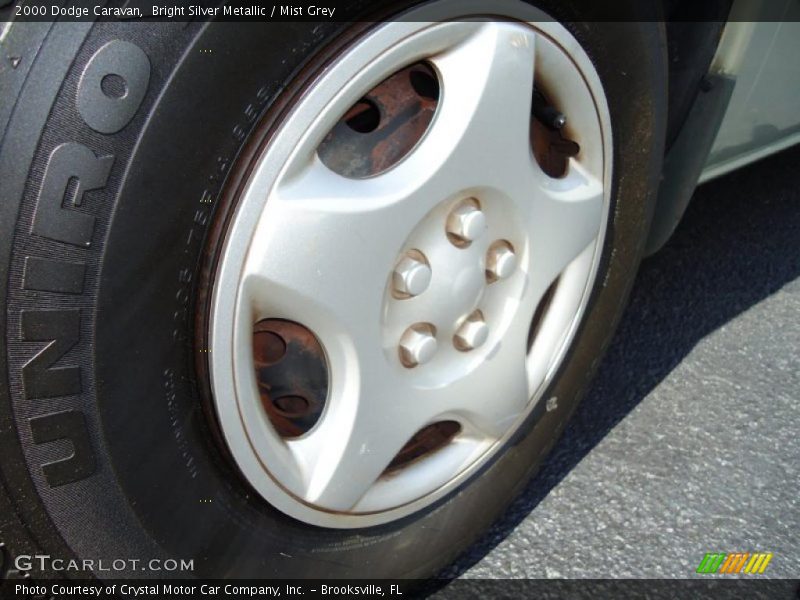 Bright Silver Metallic / Mist Grey 2000 Dodge Caravan