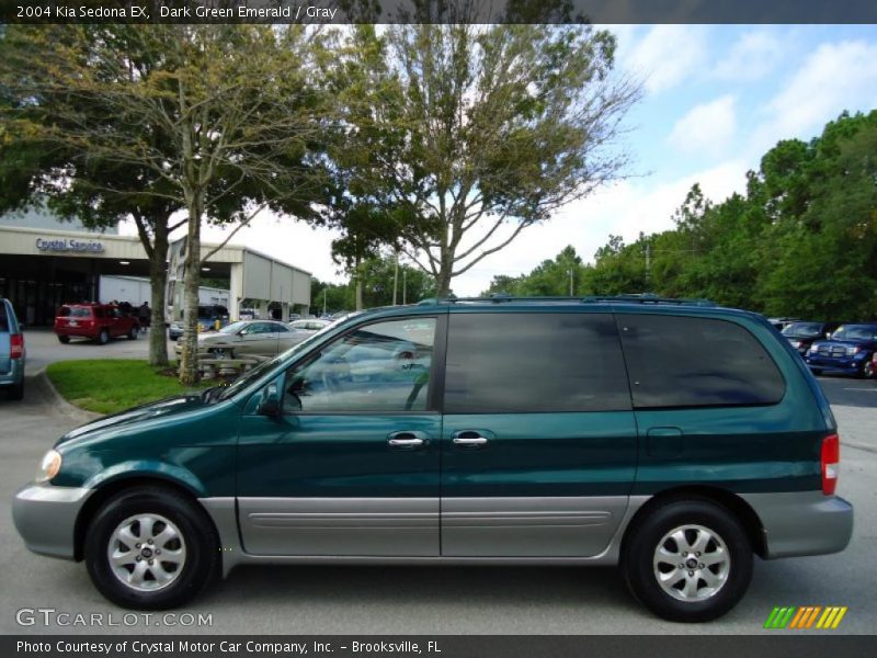 Dark Green Emerald / Gray 2004 Kia Sedona EX