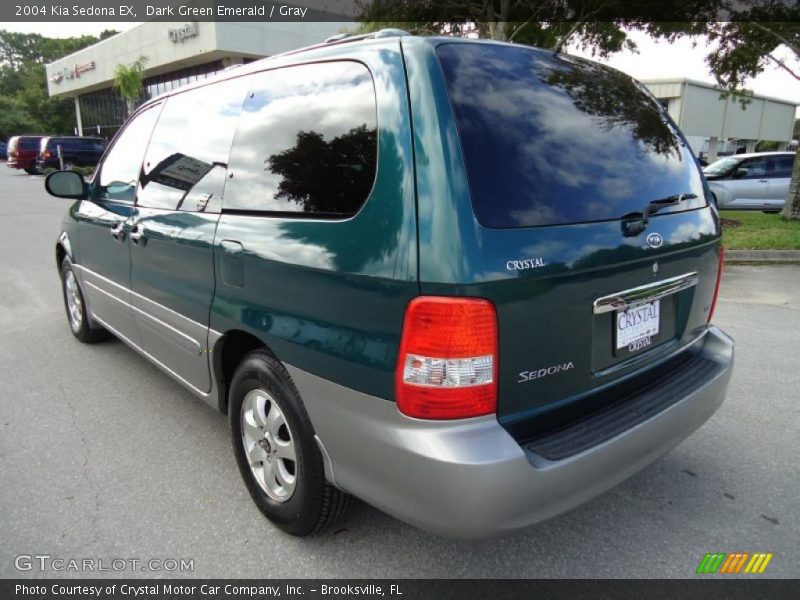 Dark Green Emerald / Gray 2004 Kia Sedona EX