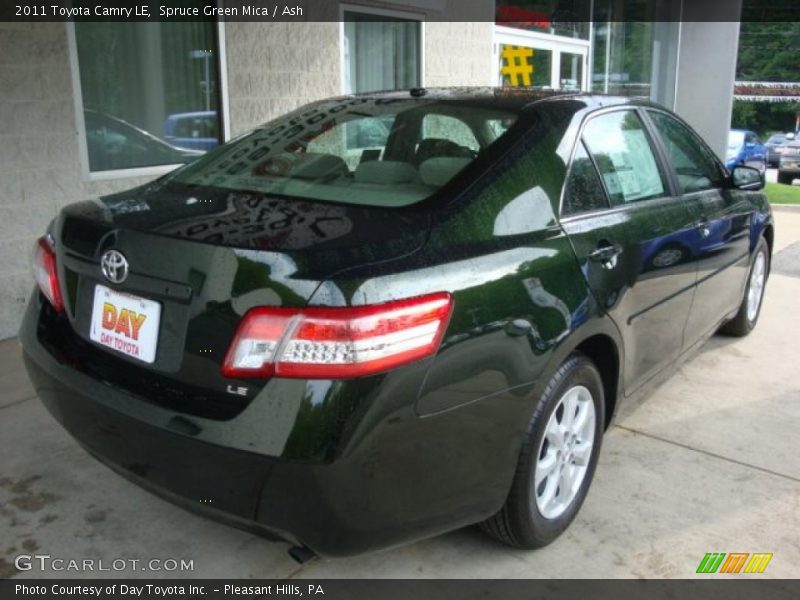 Spruce Green Mica / Ash 2011 Toyota Camry LE