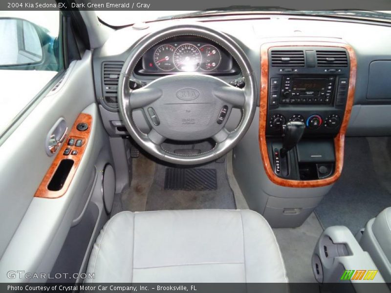 Dark Green Emerald / Gray 2004 Kia Sedona EX