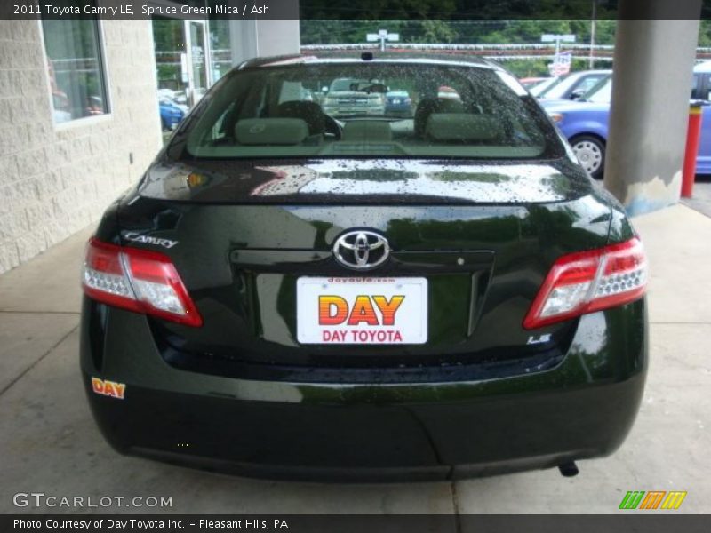Spruce Green Mica / Ash 2011 Toyota Camry LE