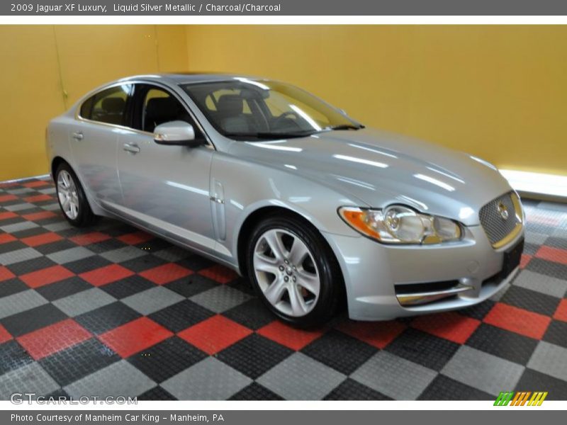 Liquid Silver Metallic / Charcoal/Charcoal 2009 Jaguar XF Luxury