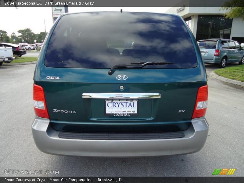 Dark Green Emerald / Gray 2004 Kia Sedona EX