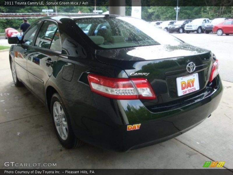 Spruce Green Mica / Ash 2011 Toyota Camry LE