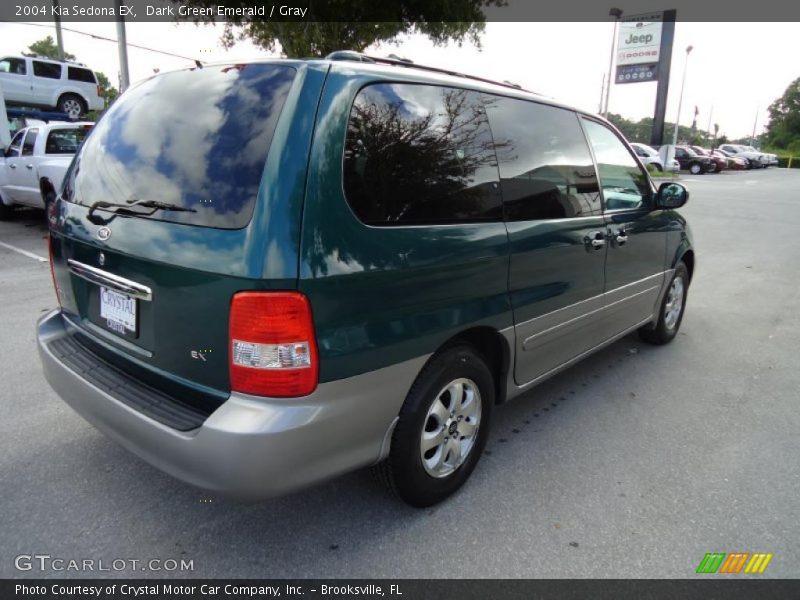 Dark Green Emerald / Gray 2004 Kia Sedona EX