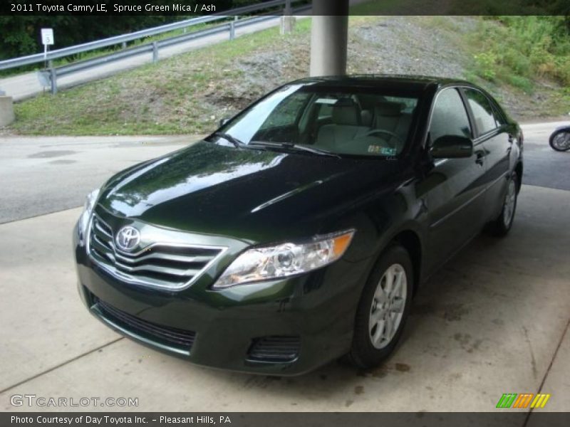 Spruce Green Mica / Ash 2011 Toyota Camry LE