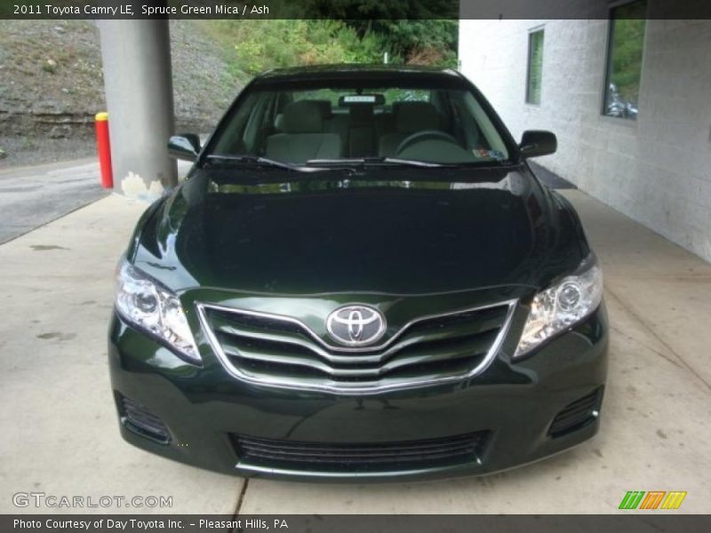 Spruce Green Mica / Ash 2011 Toyota Camry LE