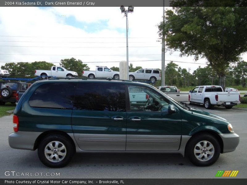 Dark Green Emerald / Gray 2004 Kia Sedona EX