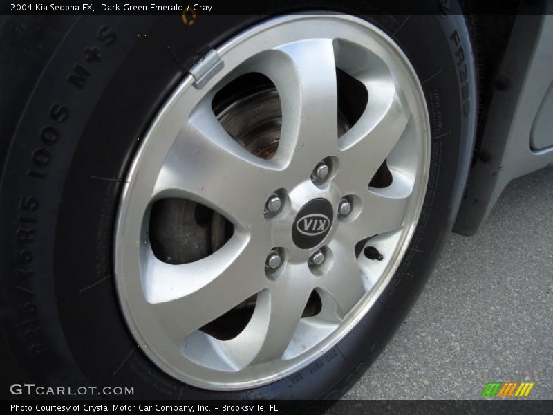 Dark Green Emerald / Gray 2004 Kia Sedona EX