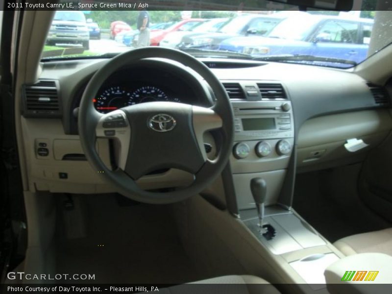 Spruce Green Mica / Ash 2011 Toyota Camry LE