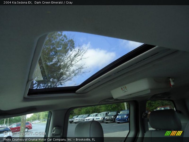 Dark Green Emerald / Gray 2004 Kia Sedona EX