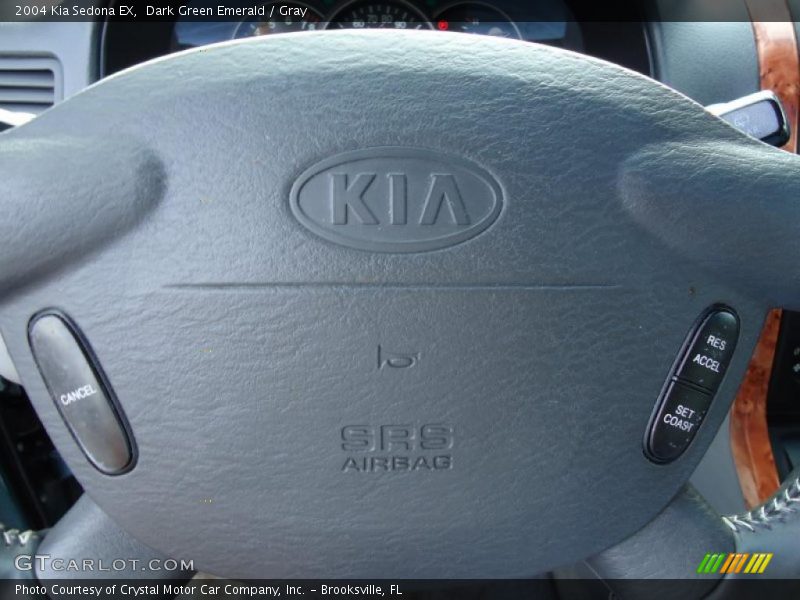 Dark Green Emerald / Gray 2004 Kia Sedona EX
