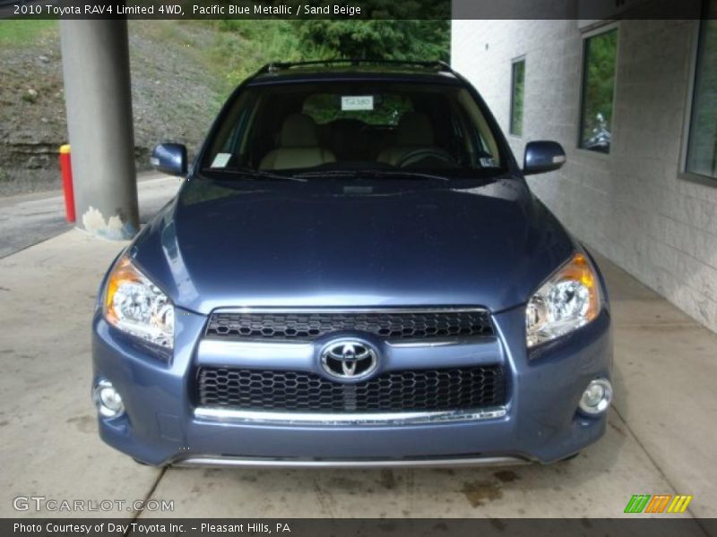 Pacific Blue Metallic / Sand Beige 2010 Toyota RAV4 Limited 4WD