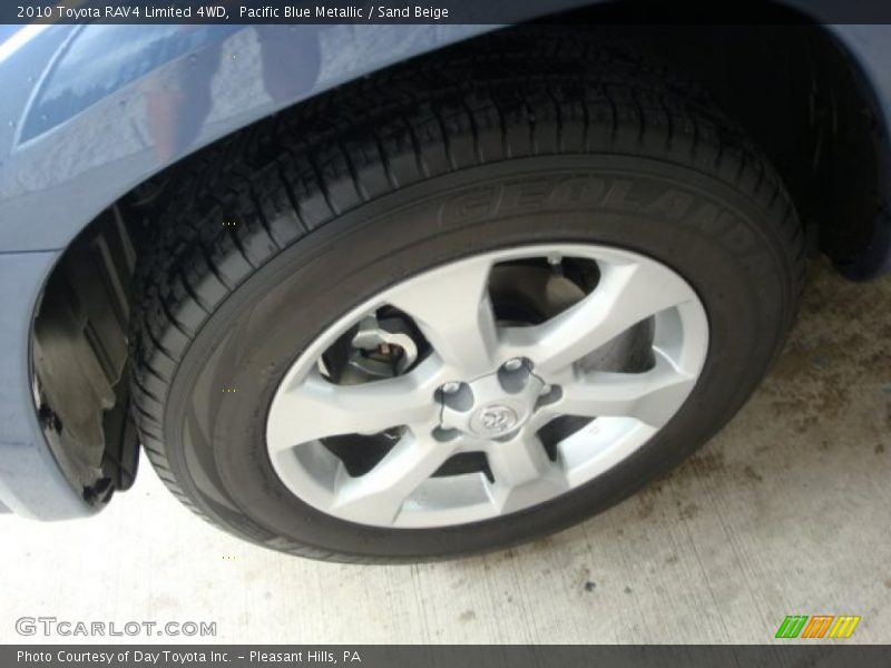 Pacific Blue Metallic / Sand Beige 2010 Toyota RAV4 Limited 4WD