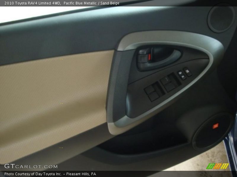 Pacific Blue Metallic / Sand Beige 2010 Toyota RAV4 Limited 4WD