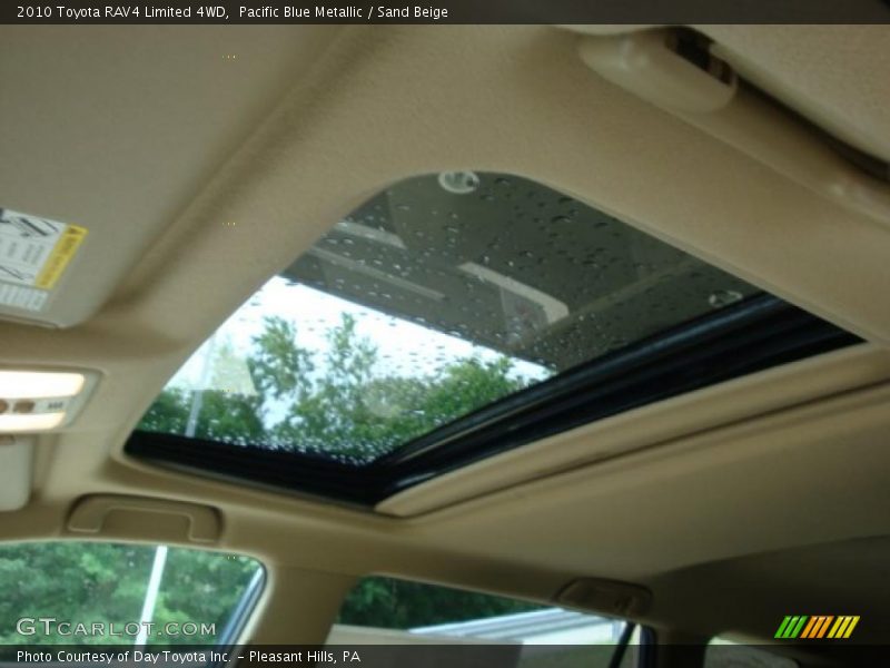 Pacific Blue Metallic / Sand Beige 2010 Toyota RAV4 Limited 4WD