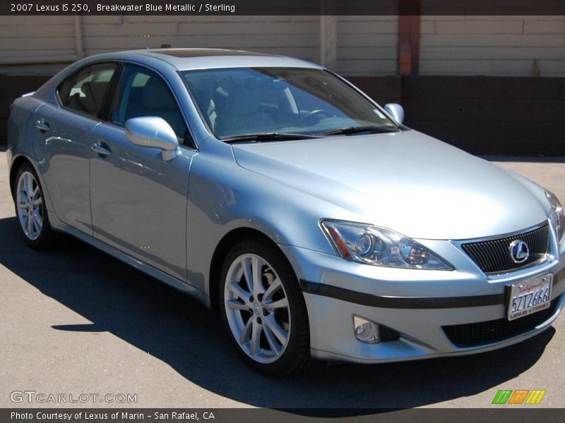 Breakwater Blue Metallic / Sterling 2007 Lexus IS 250