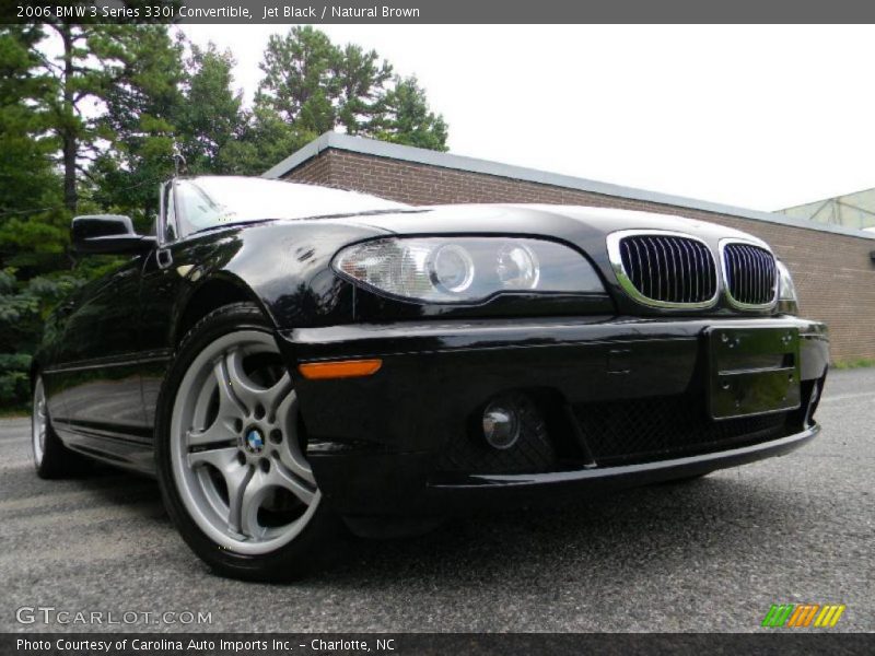 Jet Black / Natural Brown 2006 BMW 3 Series 330i Convertible