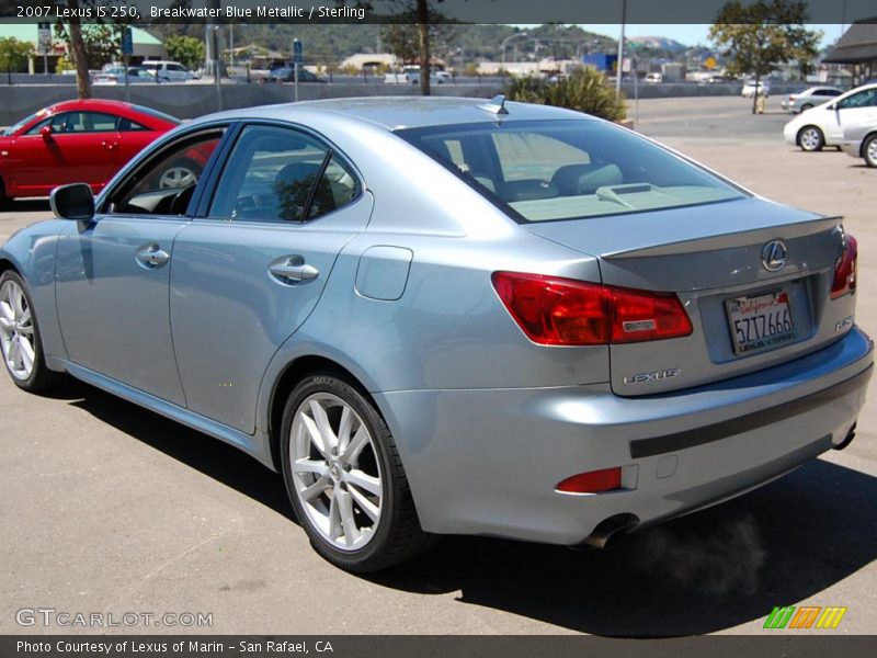 Breakwater Blue Metallic / Sterling 2007 Lexus IS 250