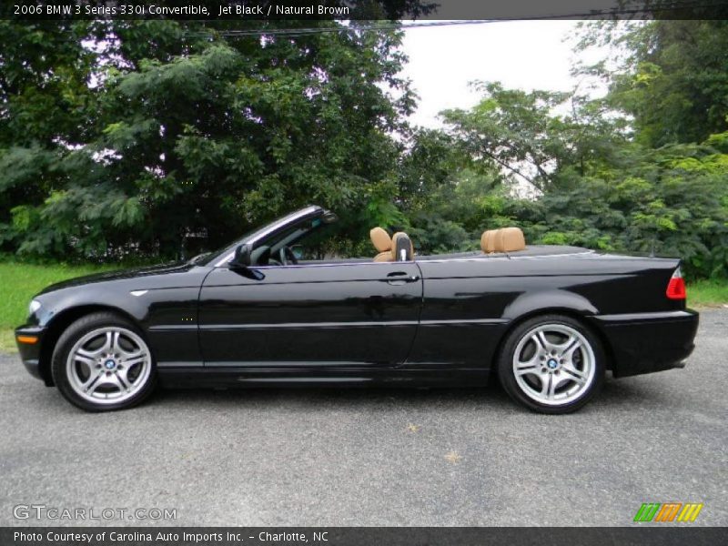 Jet Black / Natural Brown 2006 BMW 3 Series 330i Convertible