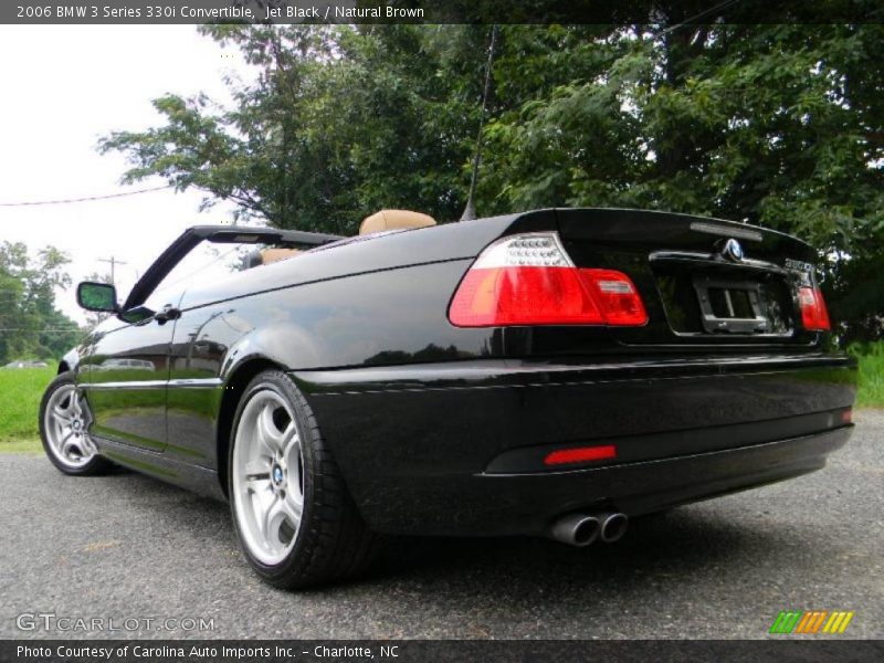 Jet Black / Natural Brown 2006 BMW 3 Series 330i Convertible