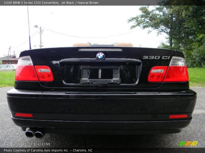 Jet Black / Natural Brown 2006 BMW 3 Series 330i Convertible