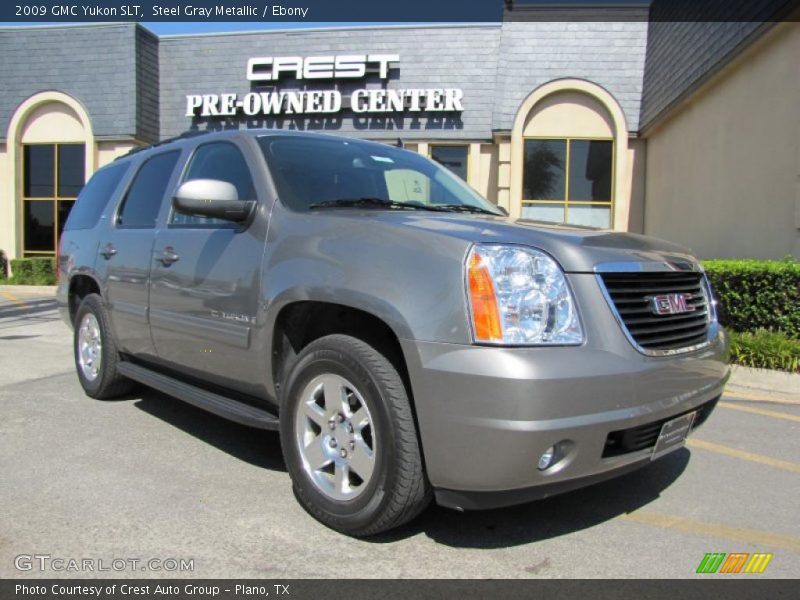 Steel Gray Metallic / Ebony 2009 GMC Yukon SLT