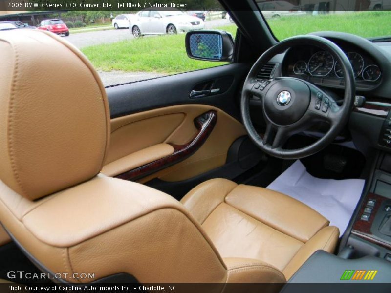 Jet Black / Natural Brown 2006 BMW 3 Series 330i Convertible