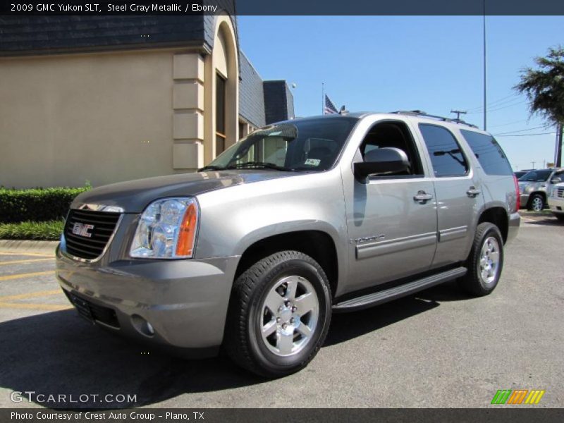 Steel Gray Metallic / Ebony 2009 GMC Yukon SLT