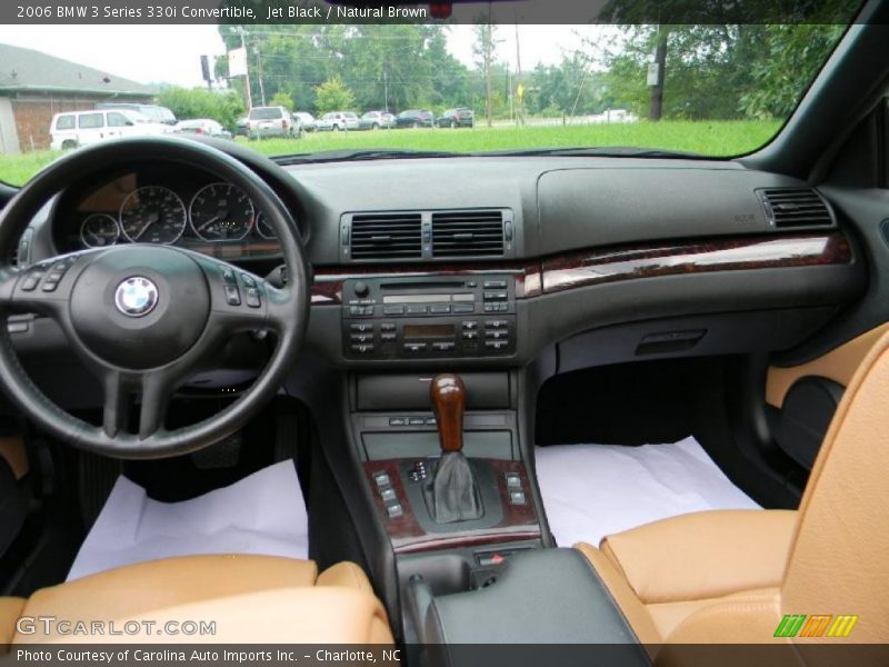 Jet Black / Natural Brown 2006 BMW 3 Series 330i Convertible