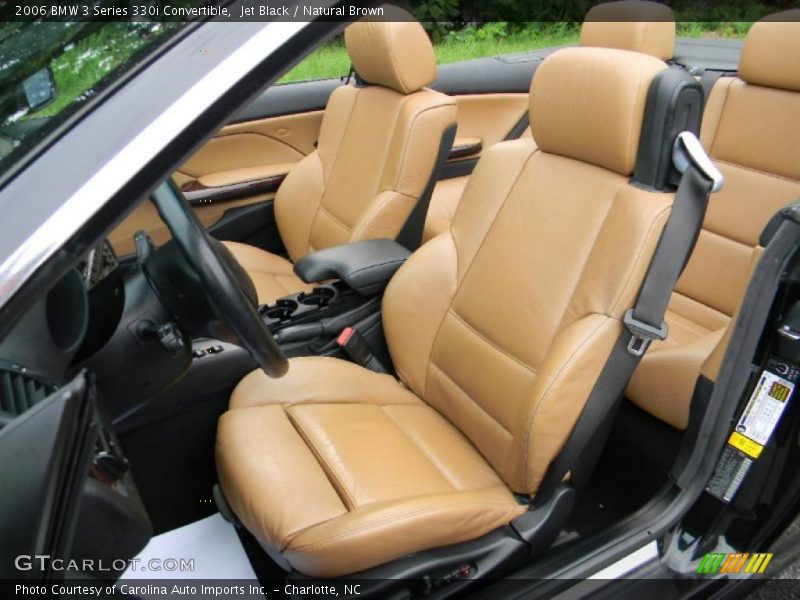 Jet Black / Natural Brown 2006 BMW 3 Series 330i Convertible