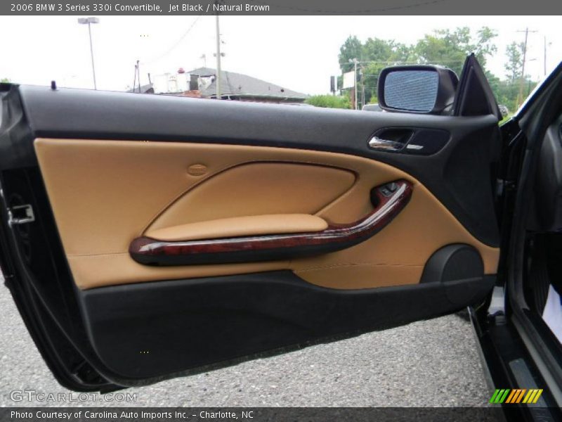 Jet Black / Natural Brown 2006 BMW 3 Series 330i Convertible
