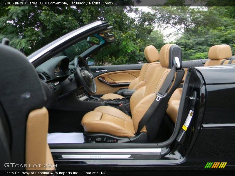 Jet Black / Natural Brown 2006 BMW 3 Series 330i Convertible