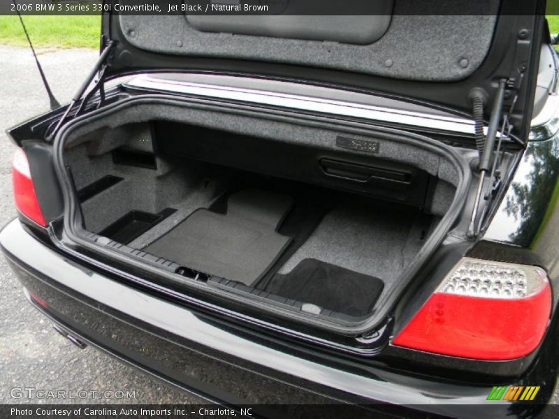 Jet Black / Natural Brown 2006 BMW 3 Series 330i Convertible