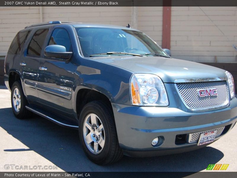 Stealth Gray Metallic / Ebony Black 2007 GMC Yukon Denali AWD