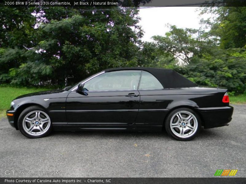 Jet Black / Natural Brown 2006 BMW 3 Series 330i Convertible