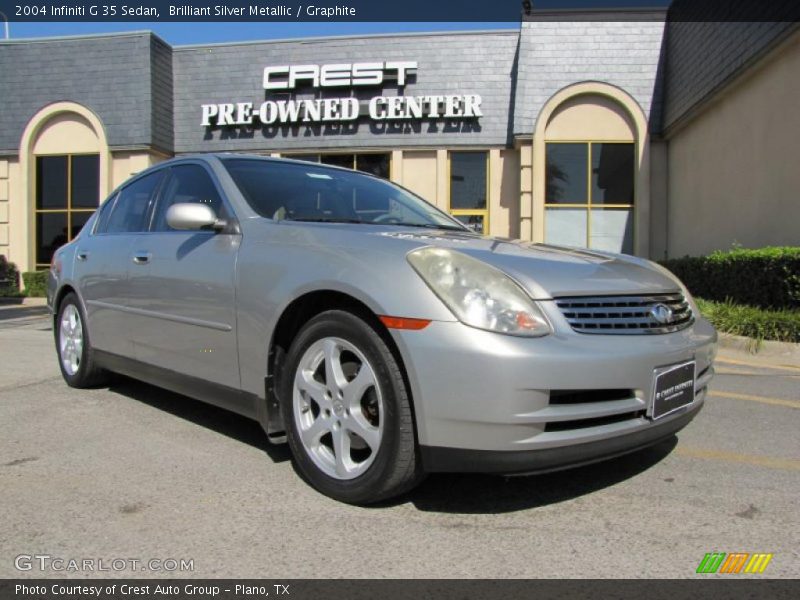 Brilliant Silver Metallic / Graphite 2004 Infiniti G 35 Sedan