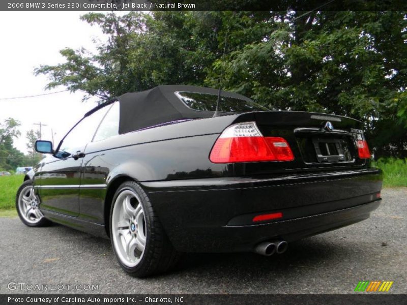 Jet Black / Natural Brown 2006 BMW 3 Series 330i Convertible