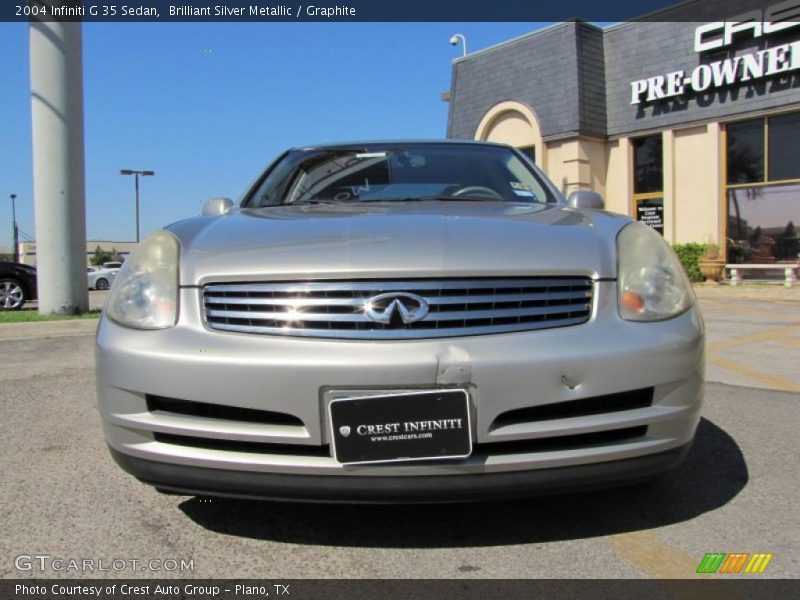 Brilliant Silver Metallic / Graphite 2004 Infiniti G 35 Sedan