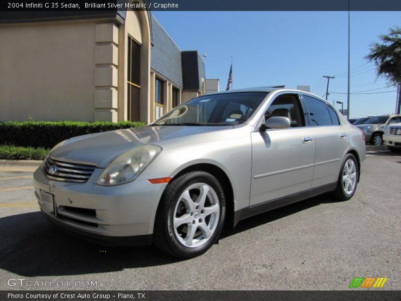 Brilliant Silver Metallic / Graphite 2004 Infiniti G 35 Sedan