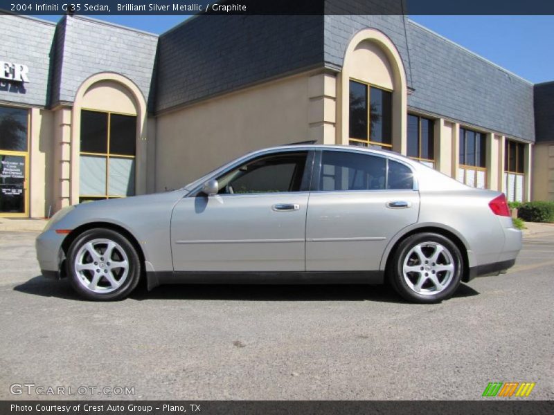 Brilliant Silver Metallic / Graphite 2004 Infiniti G 35 Sedan