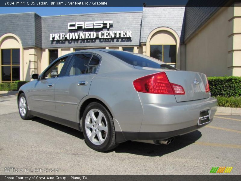 Brilliant Silver Metallic / Graphite 2004 Infiniti G 35 Sedan