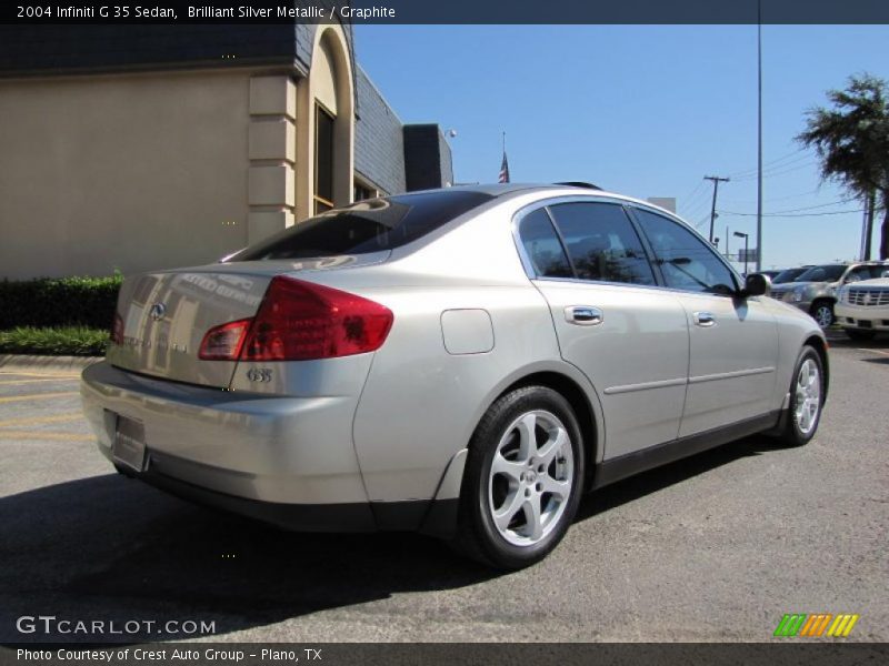 Brilliant Silver Metallic / Graphite 2004 Infiniti G 35 Sedan