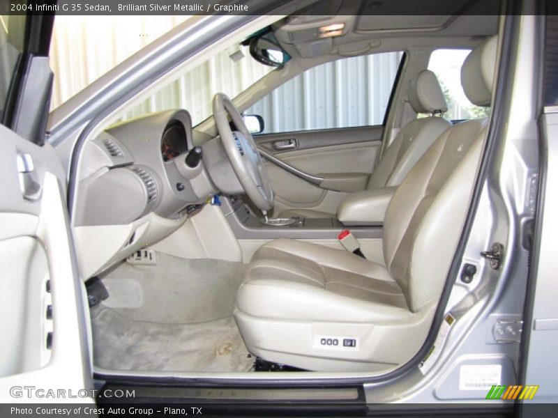Brilliant Silver Metallic / Graphite 2004 Infiniti G 35 Sedan