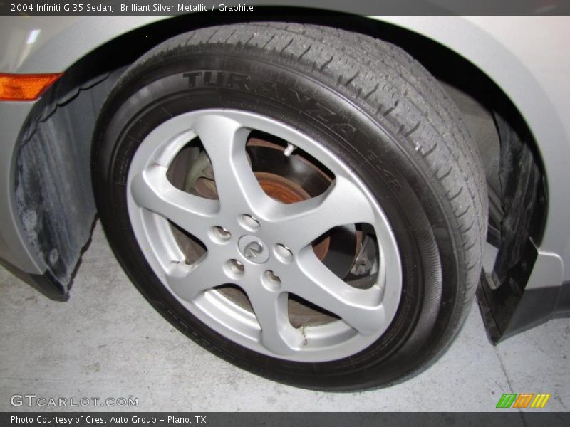 Brilliant Silver Metallic / Graphite 2004 Infiniti G 35 Sedan