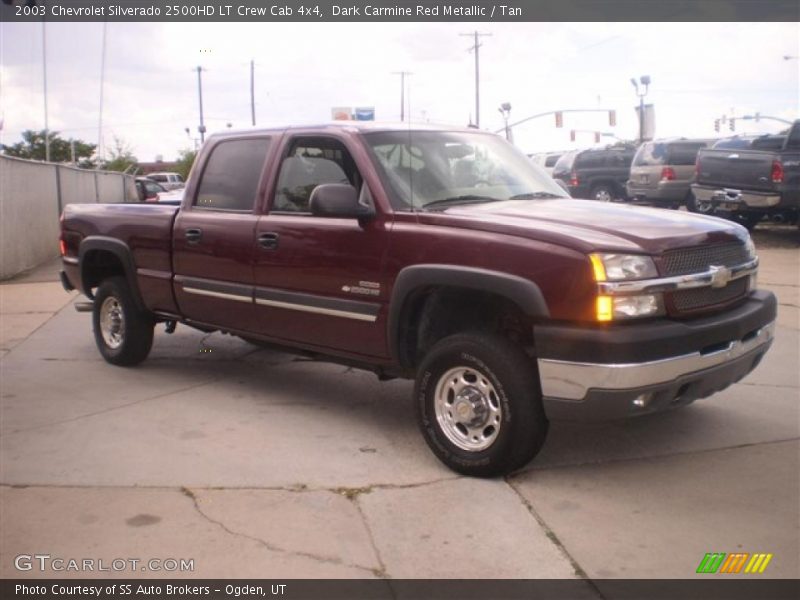 Dark Carmine Red Metallic / Tan 2003 Chevrolet Silverado 2500HD LT Crew Cab 4x4