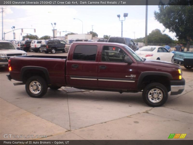 Dark Carmine Red Metallic / Tan 2003 Chevrolet Silverado 2500HD LT Crew Cab 4x4