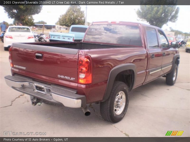 Dark Carmine Red Metallic / Tan 2003 Chevrolet Silverado 2500HD LT Crew Cab 4x4